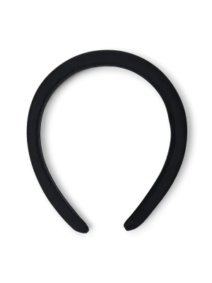 Sylvie Black Satin Headband