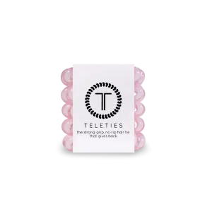 Teleties Hair Tie - Tiny Band Pack of 5 - Rose Water Pink