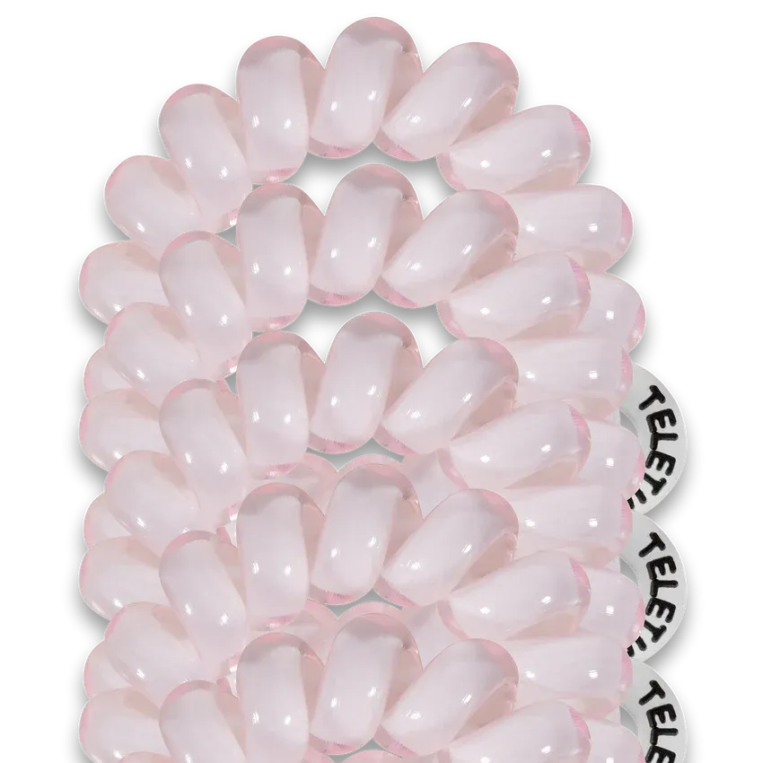 Teleties Hair Tie - Tiny Band Pack of 5 - Rose Water Pink