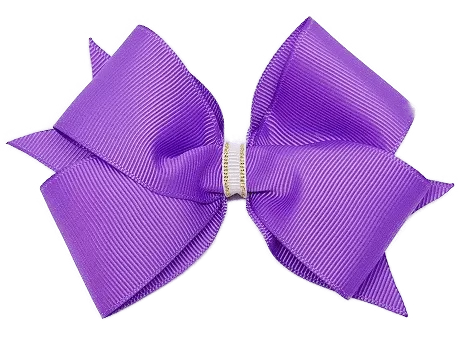 Timeless Hair Bow - Grape