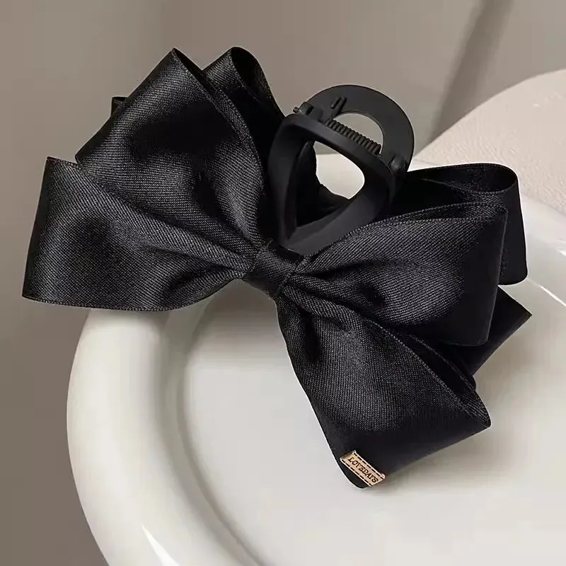 VAIGE 14cm Matte Black Large Crab Hair Claw Clip - Versatile Hairpin Hair Accessories for All Seasons