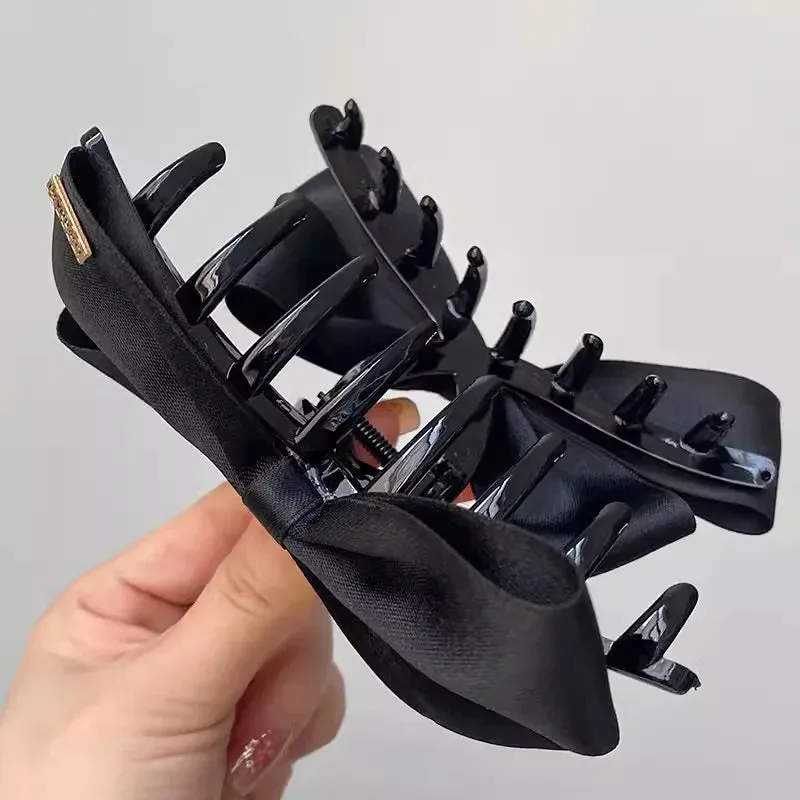 VAIGE 14cm Matte Black Large Crab Hair Claw Clip - Versatile Hairpin Hair Accessories for All Seasons