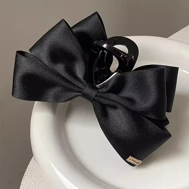 VAIGE 14cm Matte Black Large Crab Hair Claw Clip - Versatile Hairpin Hair Accessories for All Seasons