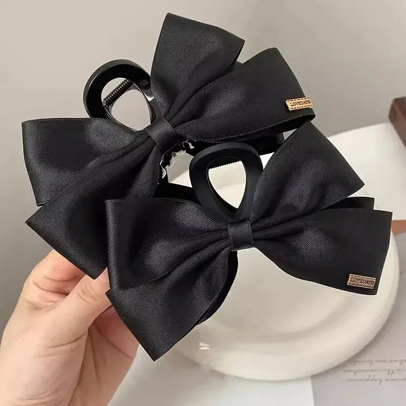 VAIGE 14cm Matte Black Large Crab Hair Claw Clip - Versatile Hairpin Hair Accessories for All Seasons