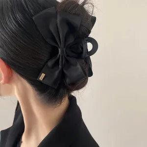 VAIGE 14cm Matte Black Large Crab Hair Claw Clip - Versatile Hairpin Hair Accessories for All Seasons