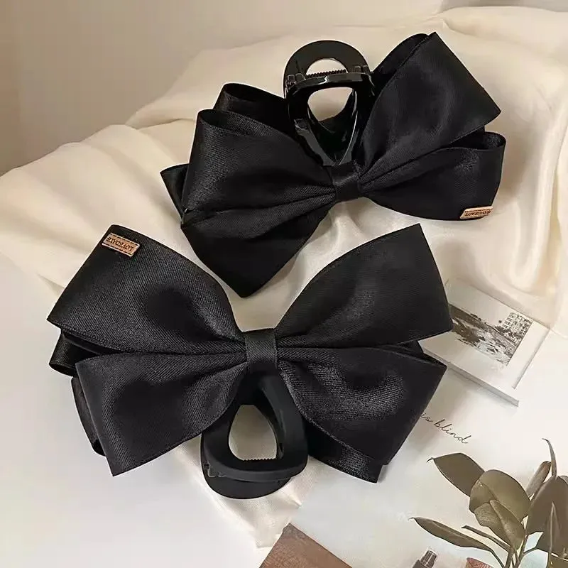 VAIGE 14cm Matte Black Large Crab Hair Claw Clip - Versatile Hairpin Hair Accessories for All Seasons