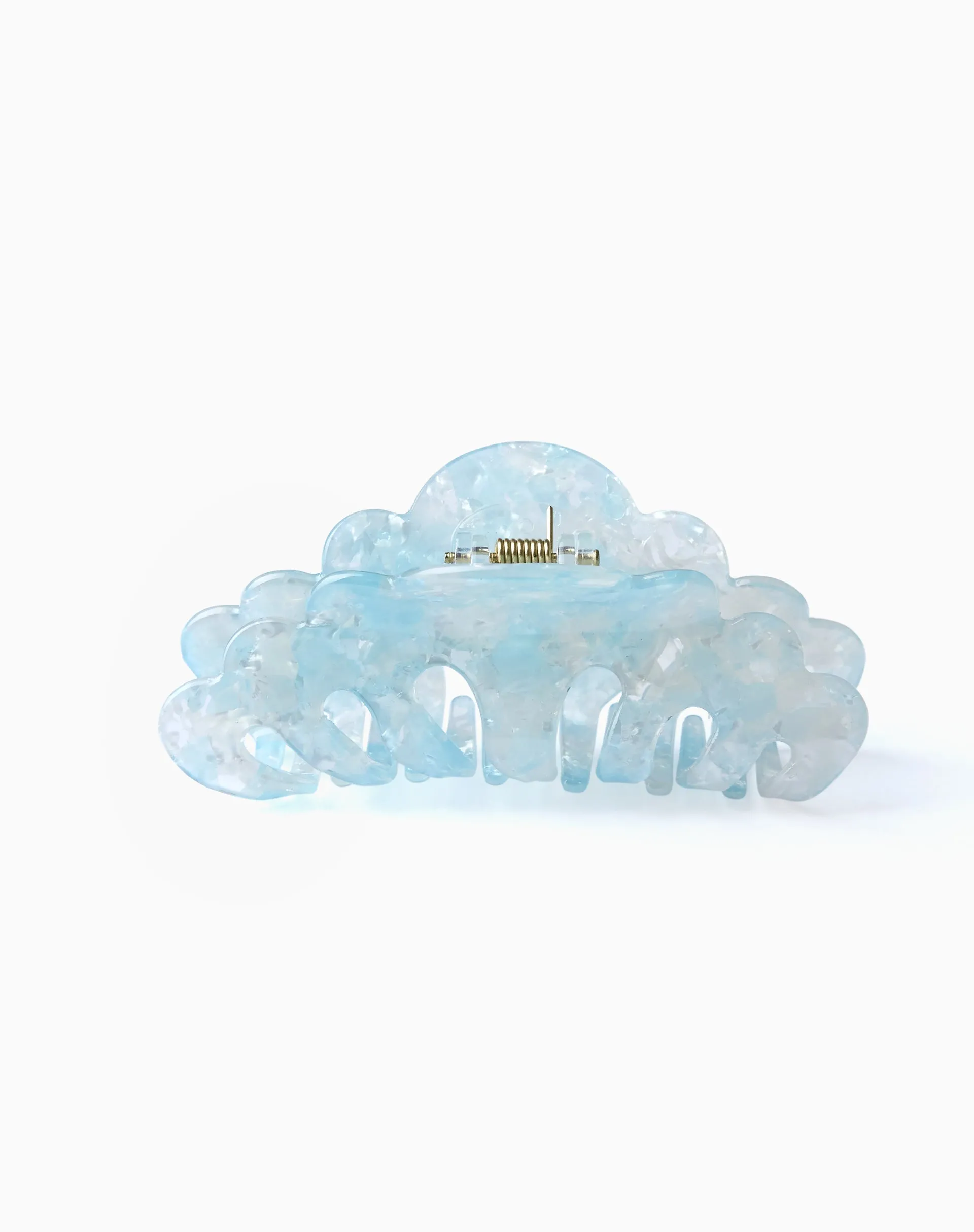 Valvia Hair Claw in White Pearl