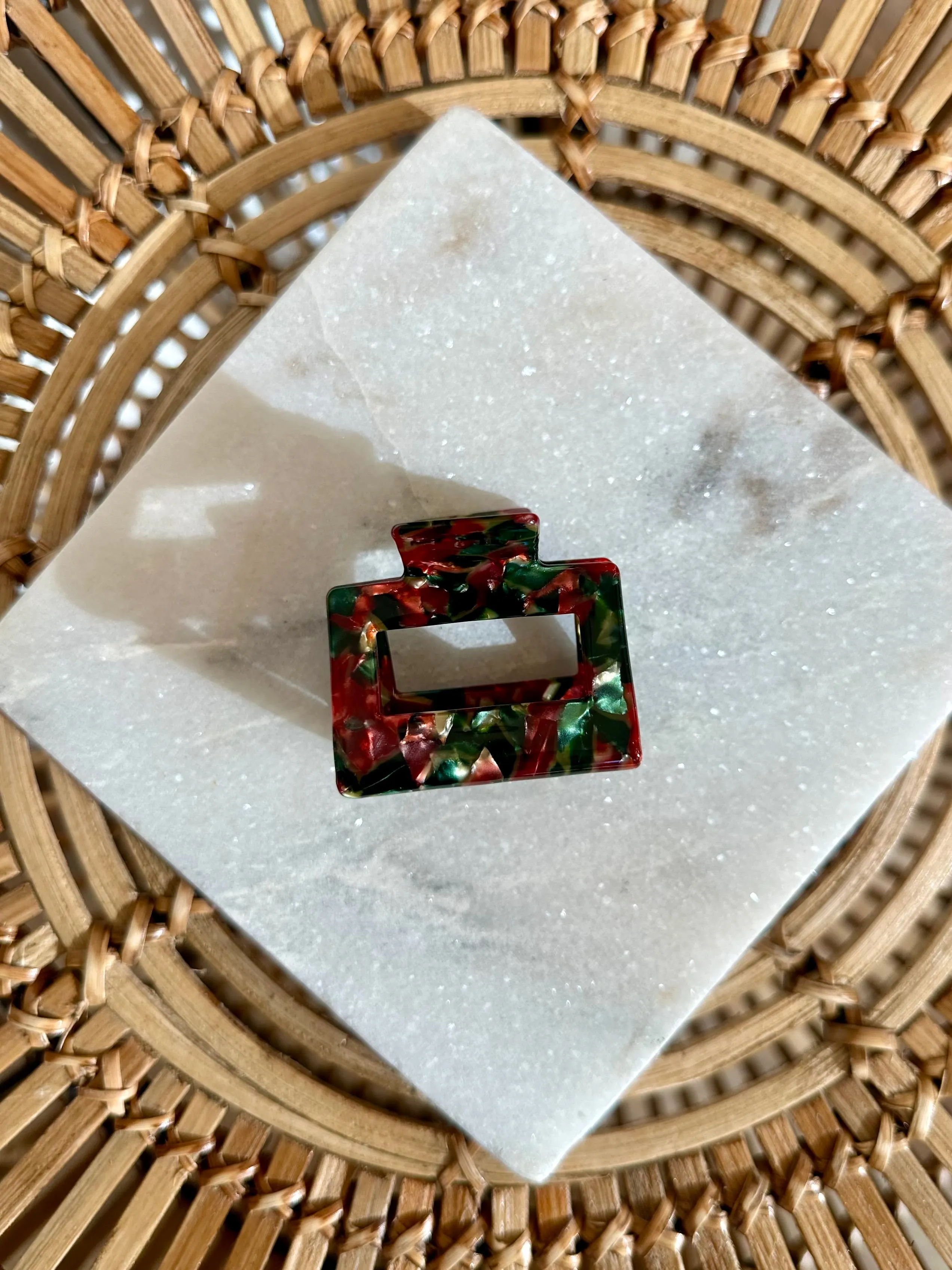 Vintage Christmas Claw Clips