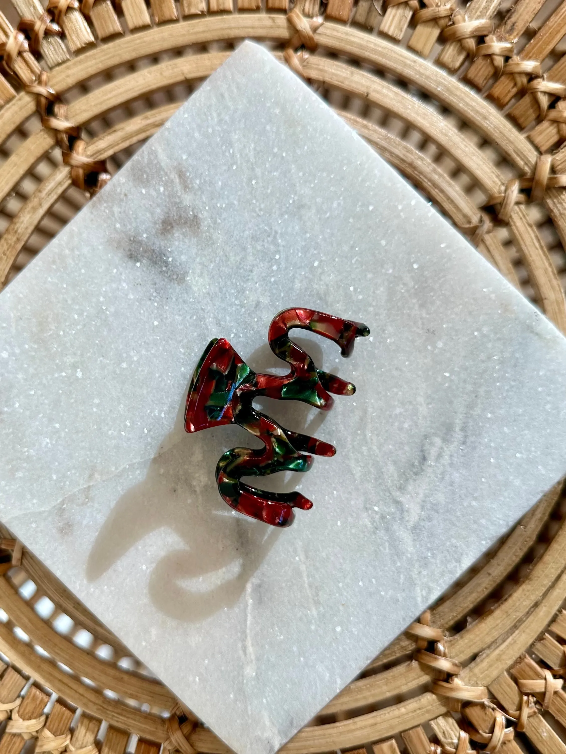 Vintage Christmas Claw Clips