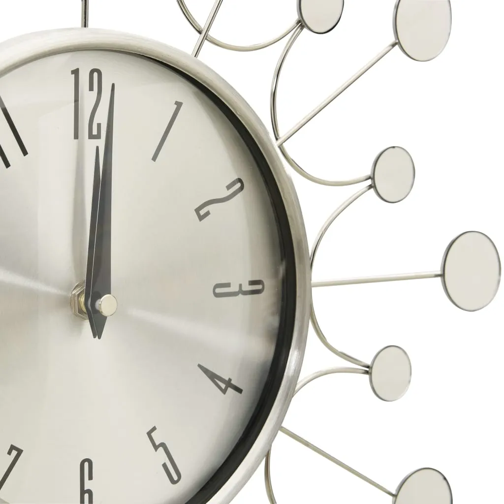 Wall Clock Silver 40 cm Metal