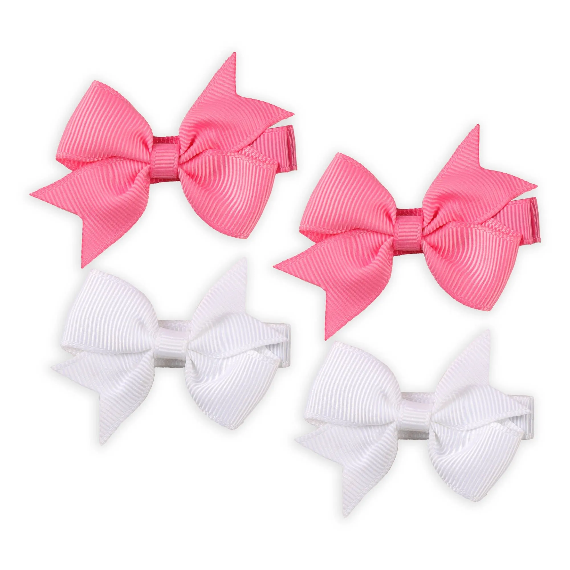 White and Hot Pink Locks Hairclips