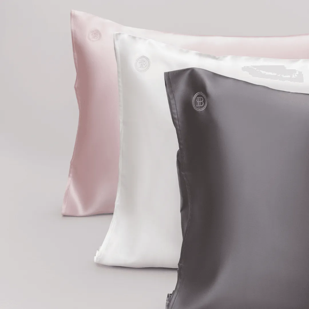 White Silk Pillowcase (Queen)   Scrunchies