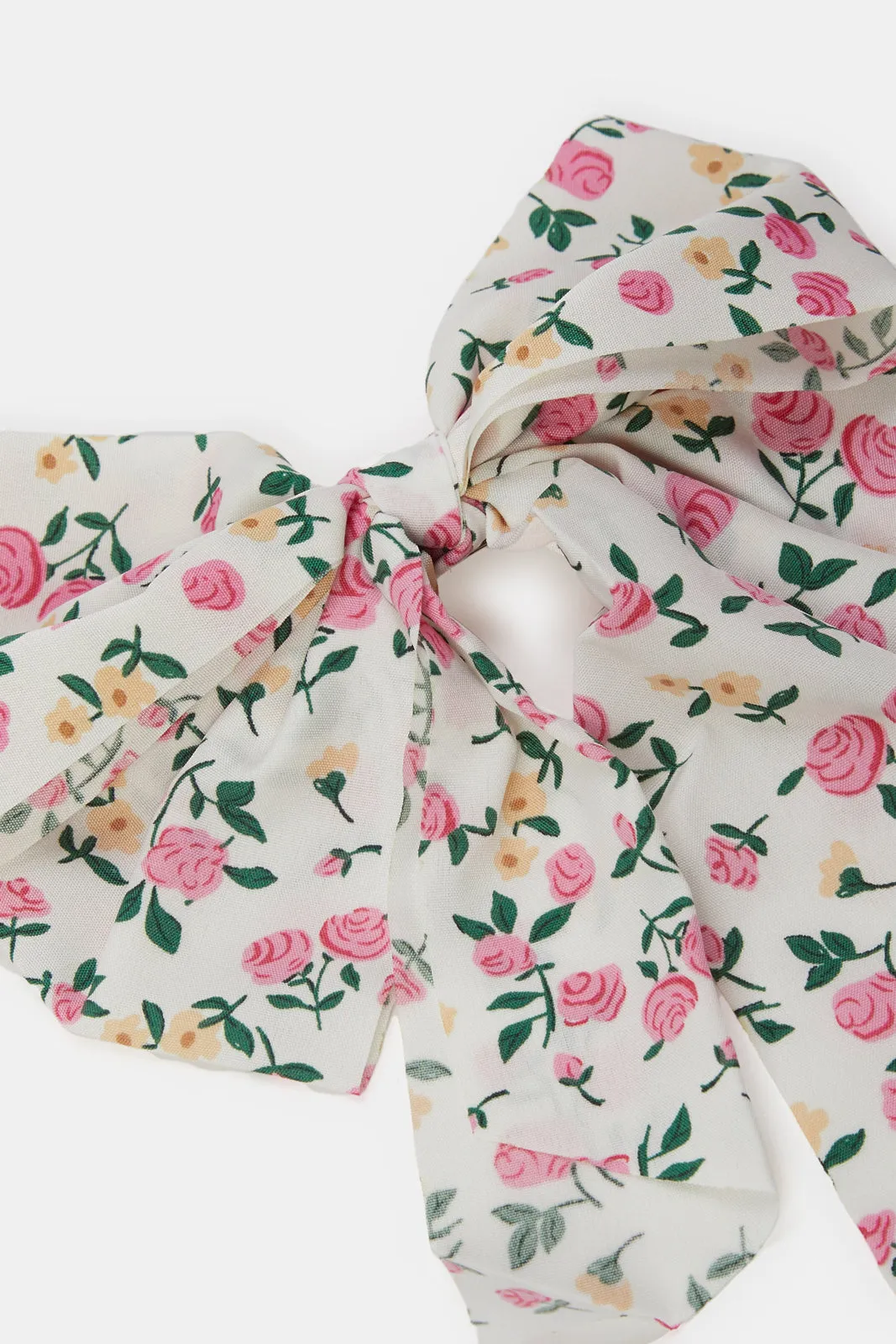 Women Assorted Floral Printed Hair Clip