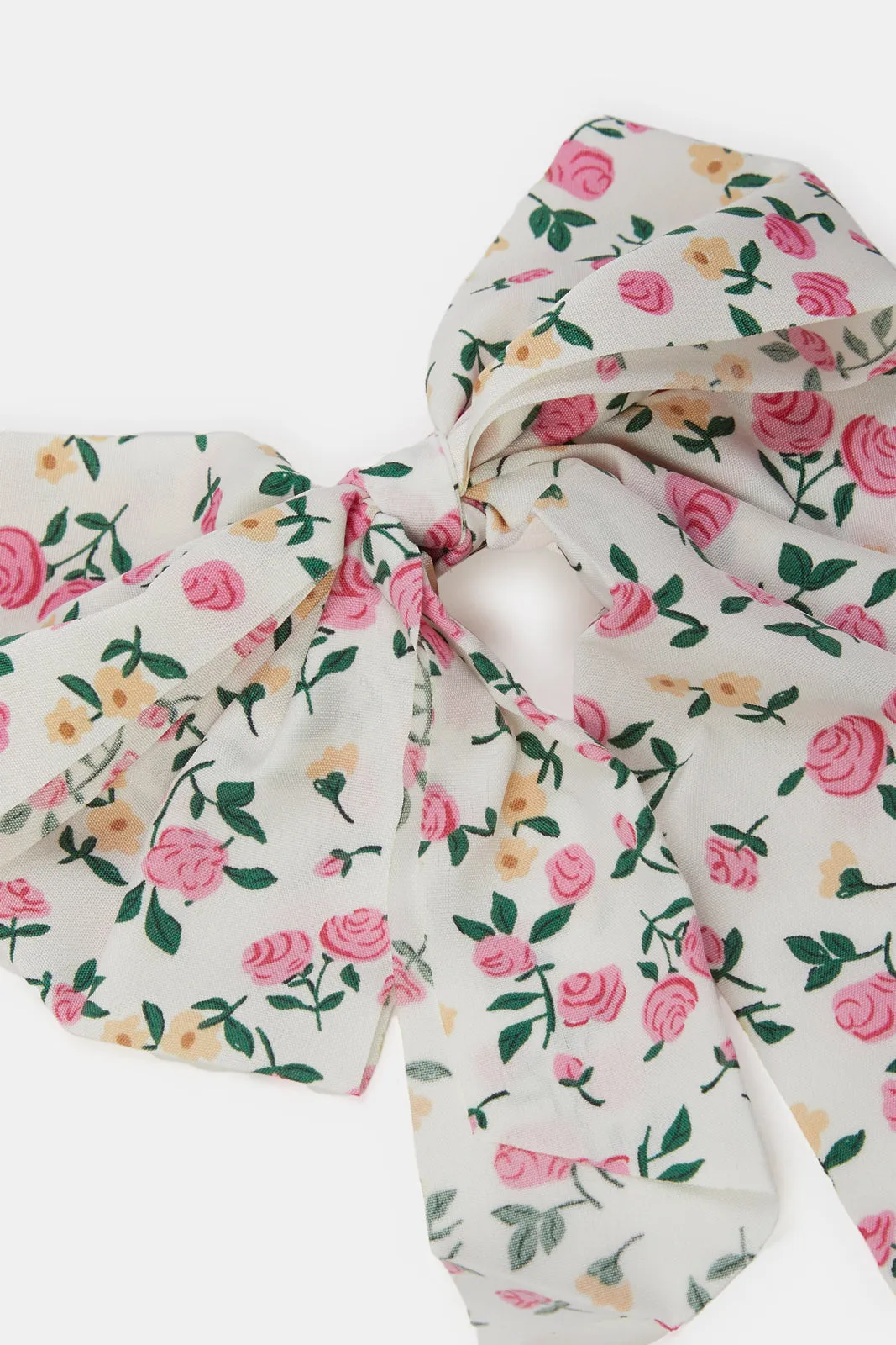 Women Assorted Floral Printed Hair Clip