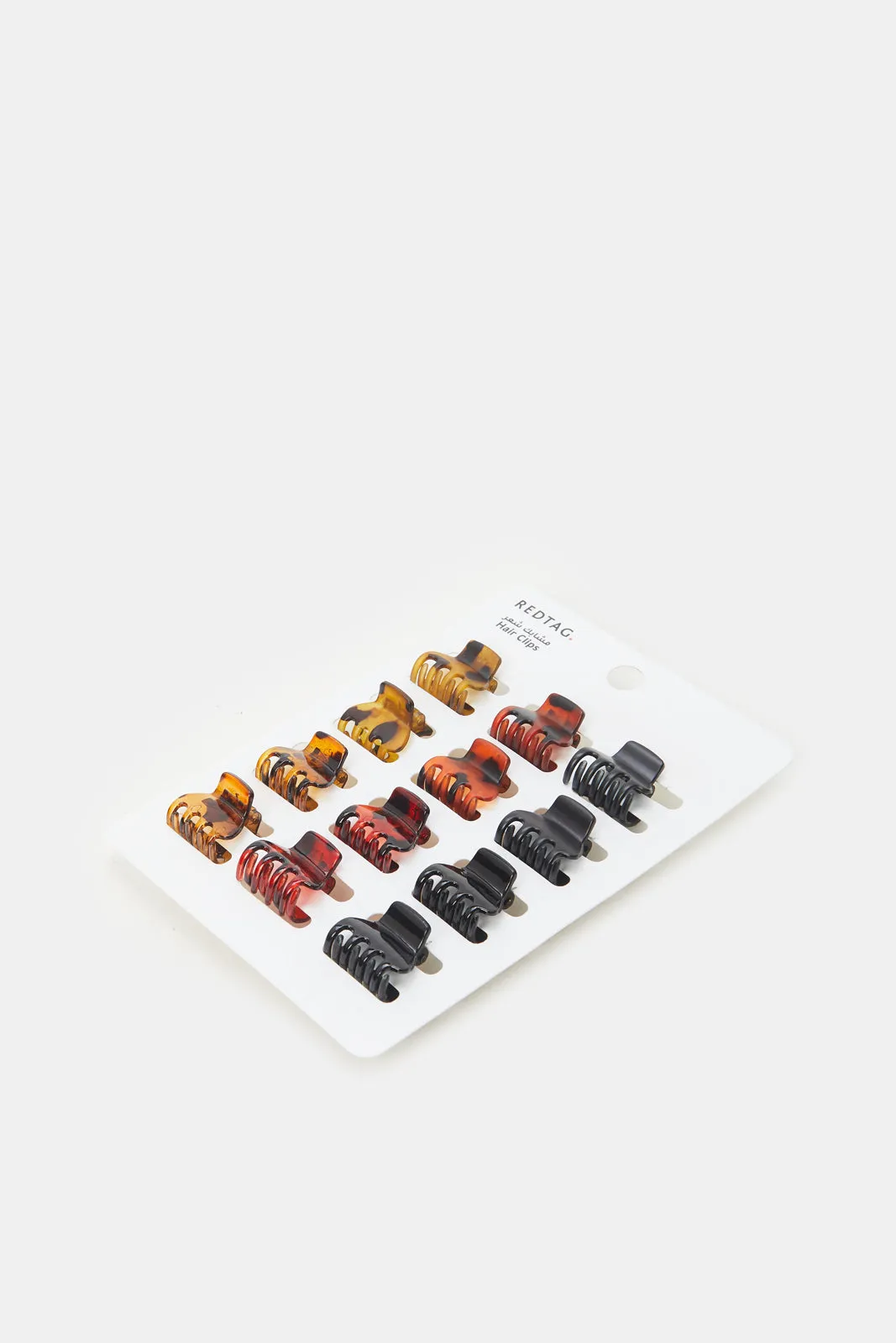 Women Assorted Printed Hair Clip Set (12 Piece)