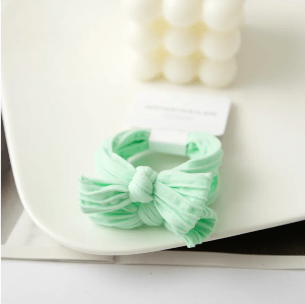 XO Fashion - HT5003 Bow Style Cute Design Hair Tie 2/unit: Purple